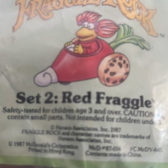 Set of Two 1987 McDonald’s Happy Meal Fraggle Rock - Picture 4 of 4